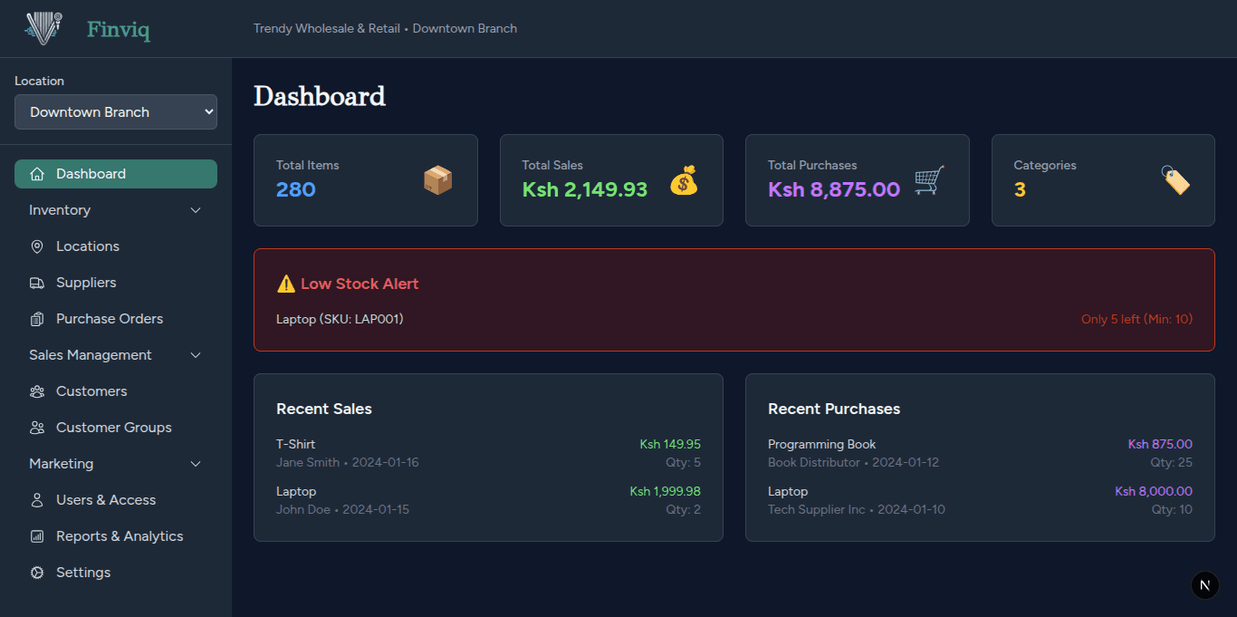 Dashboard Preview